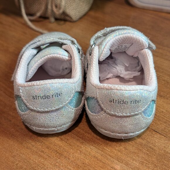 Stride Rite Rainbow Jazzy Sparkle Shoes Size 3.5 Medium - Picture 3 of 6